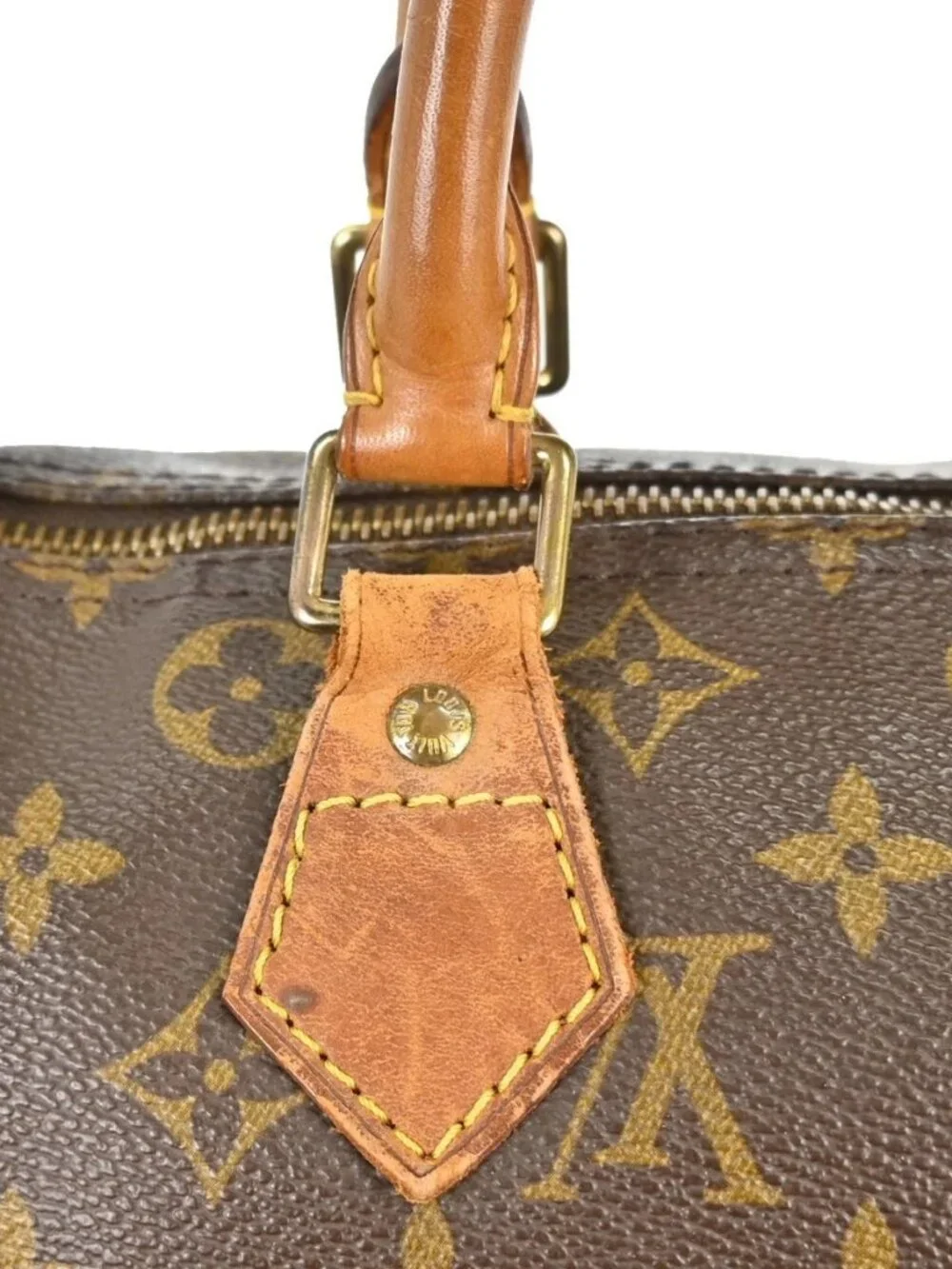Best02 LOUIS VUITTON SPEEDY 30 HANDBAG MONOGRAM CANVAS